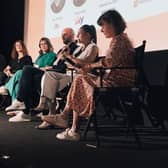 The Future Trends in Advertising Festival panel, chaired by Rosemary Gallagher, right