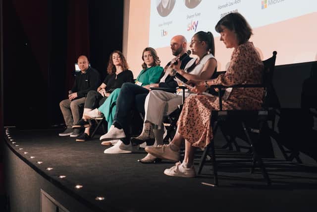 The Future Trends in Advertising Festival panel, chaired by Rosemary Gallagher, right