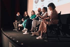 The Future Trends in Advertising Festival panel, chaired by Rosemary Gallagher, right