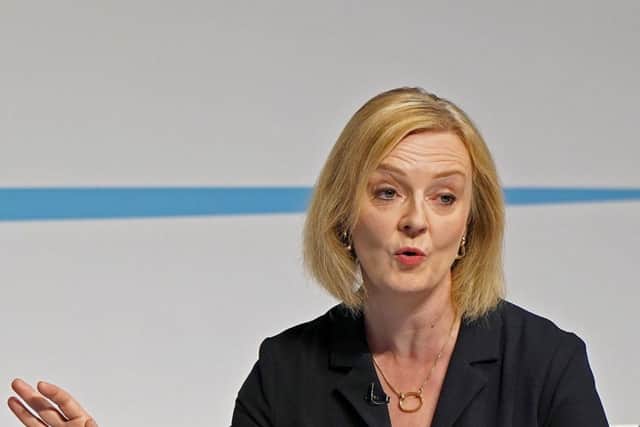Liz Truss during a hustings event in Darlington,