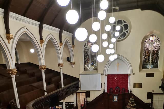 Inside East Church - which has a long association with Gaelic and where services were held in the language until lockdown. PIC: Contributed.