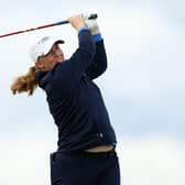 Gemma Dryburgh in action during the second round of the AIG Women's Open at St Andrews. Picture: Luke Walker/Getty Images.