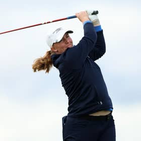 Gemma Dryburgh in action during the second round of the AIG Women's Open at St Andrews. Picture: Luke Walker/Getty Images.