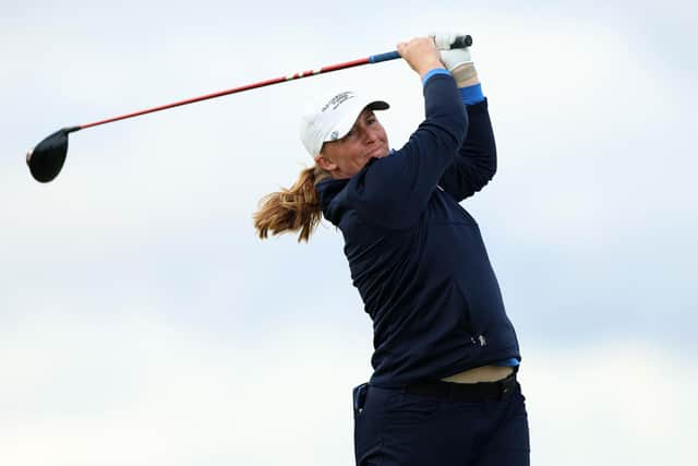 Gemma Dryburgh in action during the second round of the AIG Women's Open at St Andrews. Picture: Luke Walker/Getty Images.