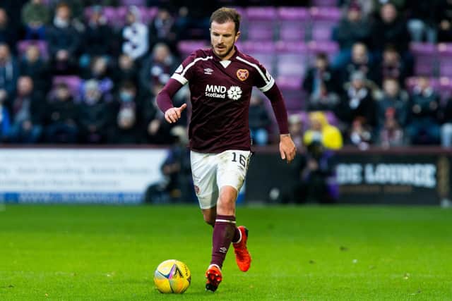 Halliday provides Hearts with versatility and experience. (Photo by Ewan Bootman / SNS Group)