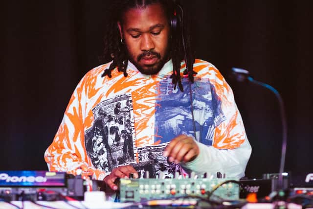 Junglehussi performs a DJ set at Platform's Made In Easterhouse event, 22nd April 2023. PIC: Euan Robertson