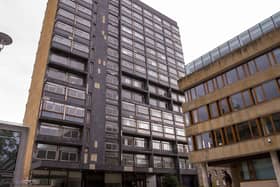Edinburgh University's David Hume Tower has been renamed 40 George Square. (Picture: Lisa Ferguson)