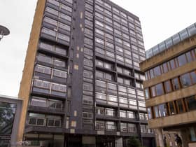 Edinburgh University's David Hume Tower has been renamed 40 George Square. (Picture: Lisa Ferguson)