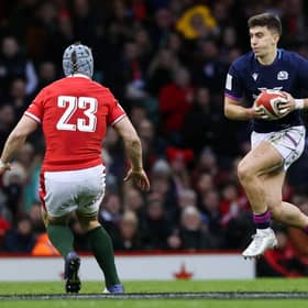 Cameron Redpath came on as a late replacement for Scotland against Wales in Cardiff.  (Photo by Craig Williamson / SNS Group)