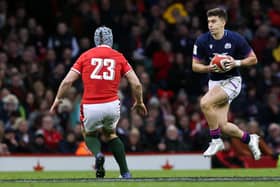 Cameron Redpath came on as a late replacement for Scotland against Wales in Cardiff.  (Photo by Craig Williamson / SNS Group)