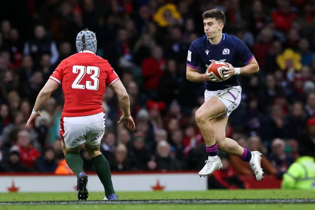 Cameron Redpath came on as a late replacement for Scotland against Wales in Cardiff.  (Photo by Craig Williamson / SNS Group)