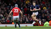 Cameron Redpath came on as a late replacement for Scotland against Wales in Cardiff.  (Photo by Craig Williamson / SNS Group)
