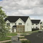 An impression of how part of the Gateside Farm development near the M80 motorway at Stepps will look.