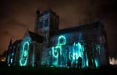 Paisley Abbey is playing host to the open-air spectacle About Us until 6 March. Picture: Lesley Martin