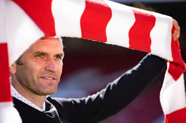 Stephen Glass is unveiled as the new Aberdeen manager at Pittodrie Stadium (Photo by Alan Harvey / SNS Group)