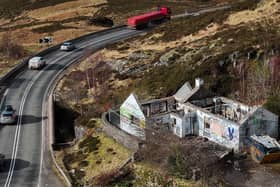 An aerial view of Allt-na-Reigh, the Highland cottage once owned by Jimmy Savile.