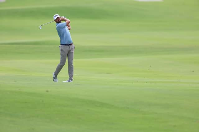 Scott Jamieson has established a three shot lead at the halfway stage of the Alfred Dunhill Championship at Leopard Creek. (Photo by Warren Little/Getty Images)