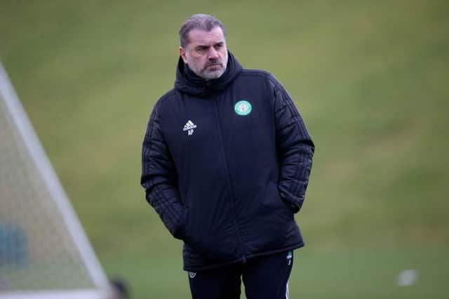 Celtic Manager Ange Postecoglou will make his selection later on Thursday as Celtic gear up for a chilly encounter against Bodo/Glimt. (Photo by Craig Williamson / SNS Group)