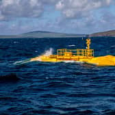 Mocean Energy Blue X in operation at the EMEC Scapa Flow wave energy test site. Picture: Colin Keldie