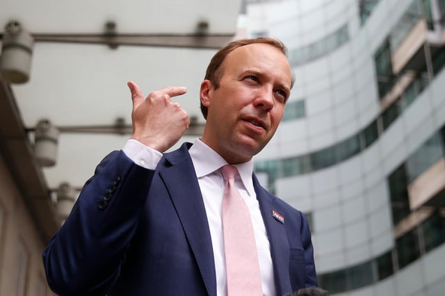 Matt Hancock. (Photo by Hollie Adams/Getty Images)
