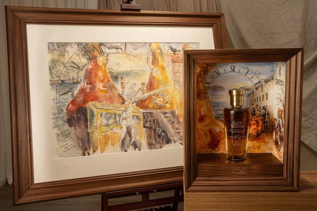 Glen Scotia and Alice Angus's artwork and the 49-year-old whisky