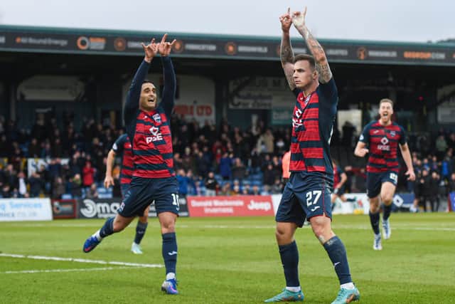 Brophy's "wolf" celebration after hitting the net for Ross County against former club Kilmarnock