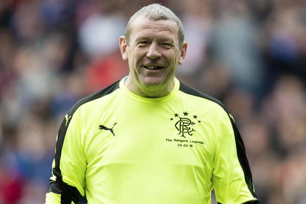 Andy Goram in action for Rangers Legends in 2018.
