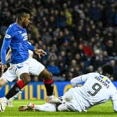 Rangers have appealed the red card shown to Jose Cifuentes for this challenge on Dundee's Amadou Bakayoko at Ibrox on Saturday. (Photo by Rob Casey / SNS Group)