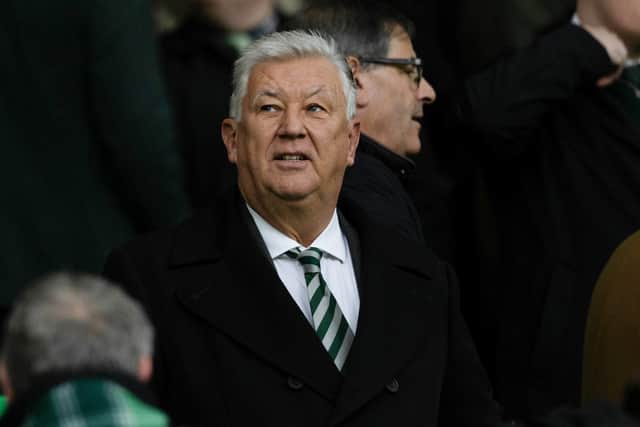 Celtic chairman Peter Lawwell during the 1-1 draw with Kilmarnock last Saturday. (Photo by Craig Foy / SNS Group)