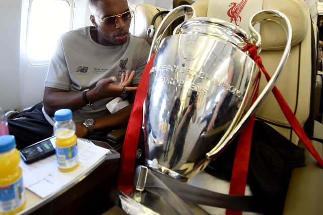 Daniel Sturridge with the Champions League trophy. Picture: Getty