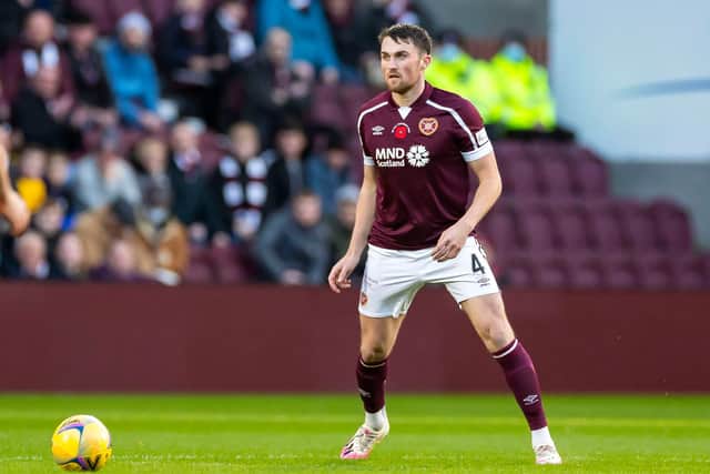 John Souttar is part of Robbie Neilson's plans for the Celtic game. (Photo by Roddy Scott / SNS Group)