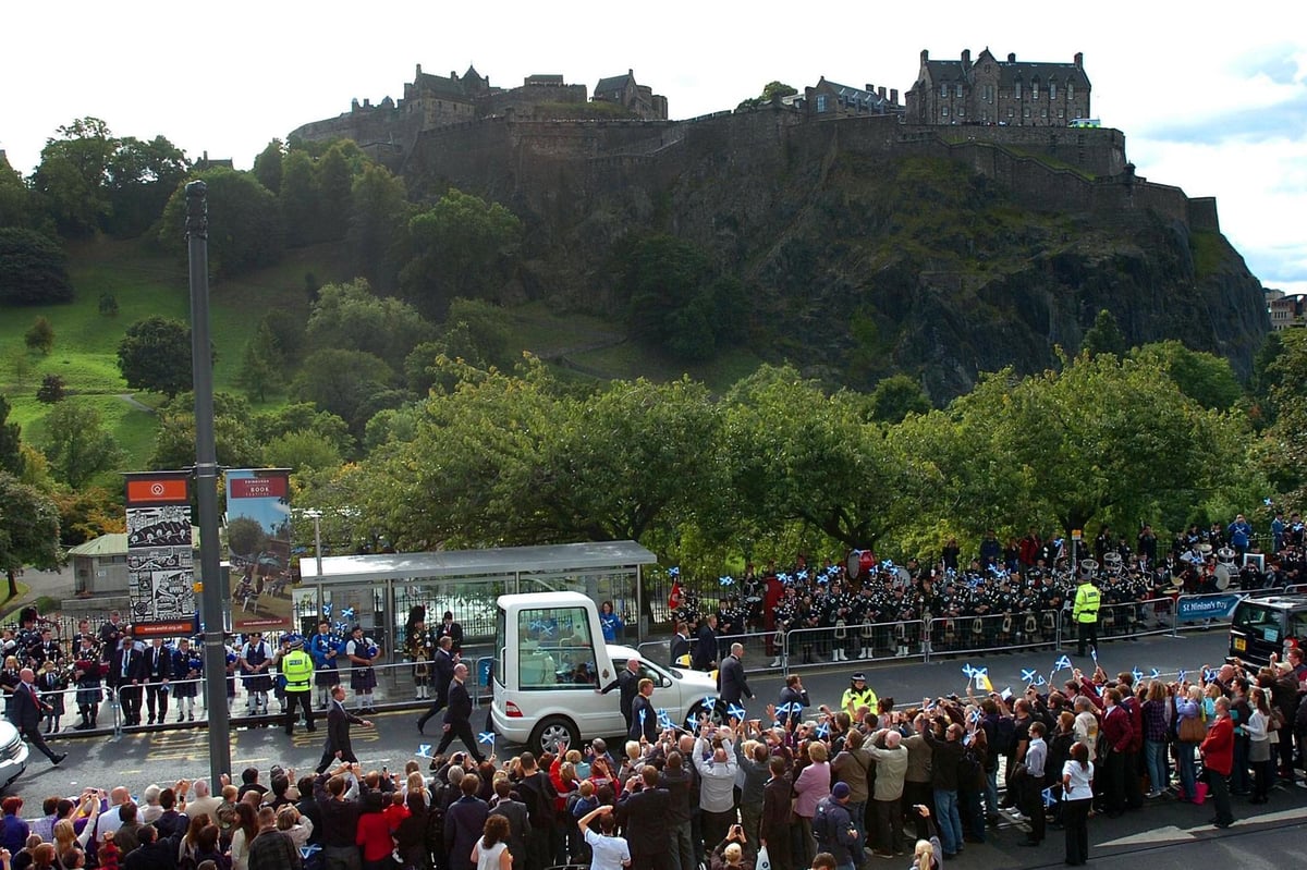 In pictures: Pope Benedict XVI visits Scotland during his 2010 tour of UK