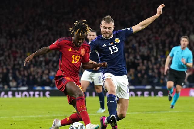 Ryan Porteous impressed for Scotland against Spain on Tuesday.