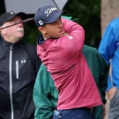 Grant Forrest in action durng the opening round of the BMW PGA Championship at Wentworth. Picture: Warren Little/Getty Images.