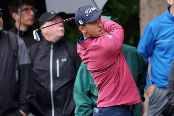 Grant Forrest in action durng the opening round of the BMW PGA Championship at Wentworth. Picture: Warren Little/Getty Images.