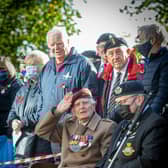 Veteran Myles Shandley at the Edinburgh Gardens today.