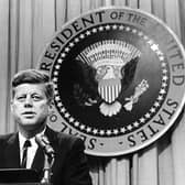 In 1962, President John F Kennedy famously promised that the US would land astronauts on the Moon within that decade (Picture: National Archive/Newsmakers/Getty Images)