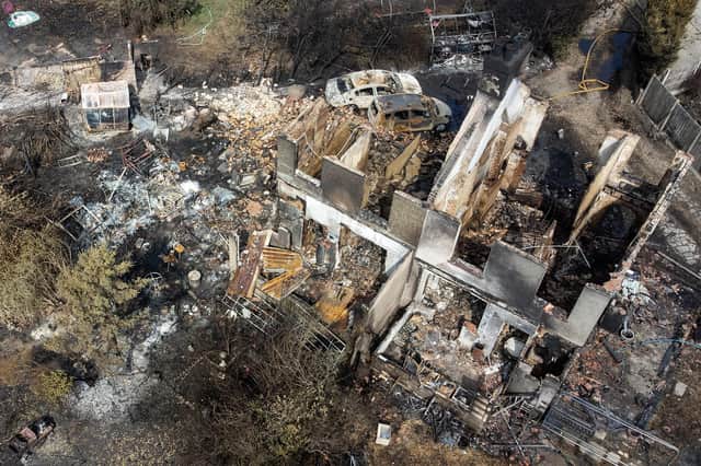 In July, a wildfire destroyed several houses in Wennington, Greater London (Picture: Leon Neal/Getty Images)