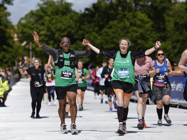 At the finishing line