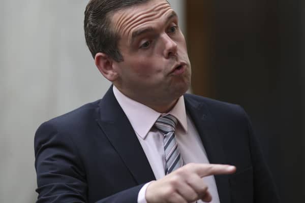 Douglas Ross has labelled the Labour leadership candidates “fair weather Unionists” as he launches the Scottish Tory election message.