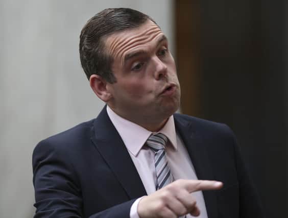 Douglas Ross has labelled the Labour leadership candidates “fair weather Unionists” as he launches the Scottish Tory election message.
