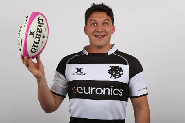 Sam Johnson is on the bench for the Barbarians against a World XV at Twickenham.  (Photo by Steve Bardens/Getty Images for Barbarians)