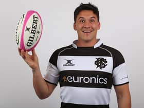 Sam Johnson is on the bench for the Barbarians against a World XV at Twickenham.  (Photo by Steve Bardens/Getty Images for Barbarians)