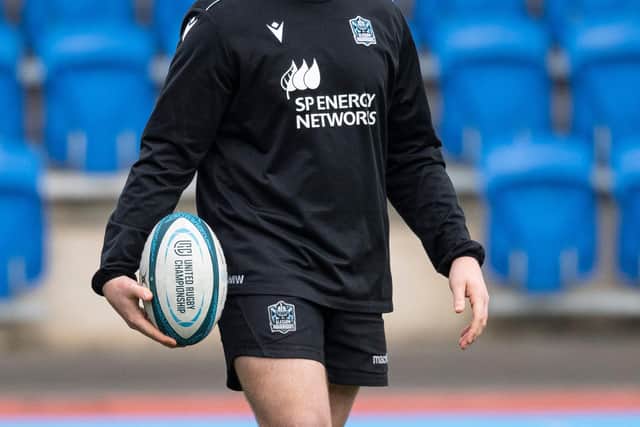 Murphy Walker made his Glasgow Warriors debut against Sharks in the URC. (Photo by Ross MacDonald / SNS Group)