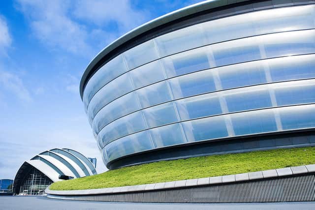 The SEC Armadillo venue, left, next to the OVO Hydro.