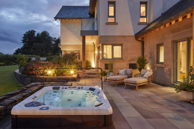 The backyard view of the six-bedroom home overlooking the world famous Gleneagles golf course worth over £3,500,000. Picture: Omaze/PA Wire