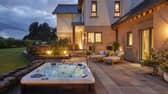 The backyard view of the six-bedroom home overlooking the world famous Gleneagles golf course worth over £3,500,000. Picture: Omaze/PA Wire
