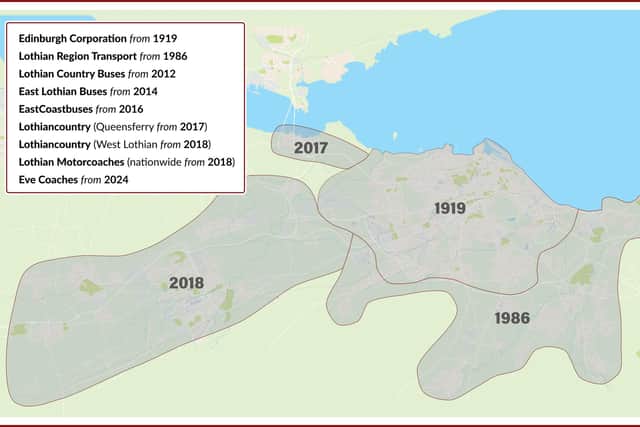 Part of Lothian's expansion across the Lothians since being established in 1919. It has also progressively covered East Lothian since 2012. (Photo by Lothian)