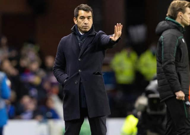 Rangers manager Giovanni van Bronchorst saw his team move seven points clear at the top of the Premiership table with a 3-0 win over Dundee at Ibrox. (Photo by Alan Harvey / SNS Group)