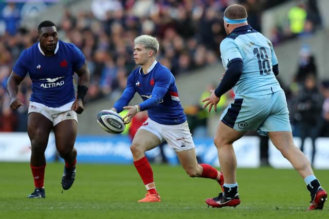 Matthieu Jalibert impressed Gregor Townsend during the Six Nations match between Scotland and France in March. Picture: David Rogers/Getty Images